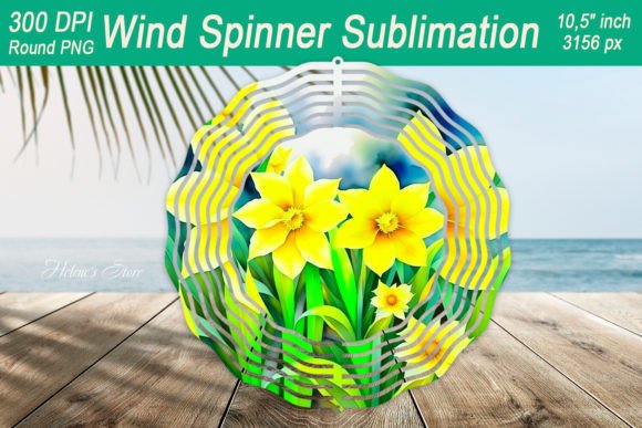 Download Narcissus Wind Spinner Sublimation - Narcissus Collection