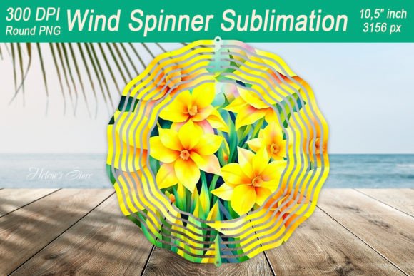 Download Narcissus Wind Spinner Sublimation - Narcissus Collection