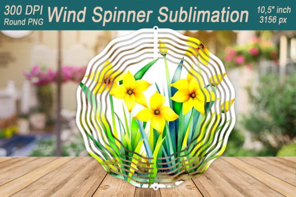 Download Narcissus Wind Spinner Sublimation - Narcissus Collection