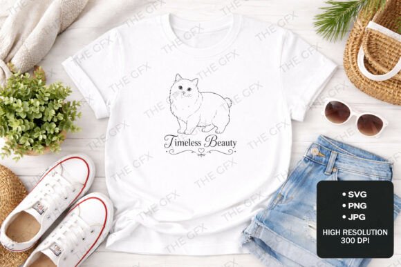 Download Persian Cat Timeless Beauty Cat SVG Art - Timeless beauty Collection