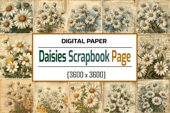 Download Daisies Scrapbook Page - Premium Resources